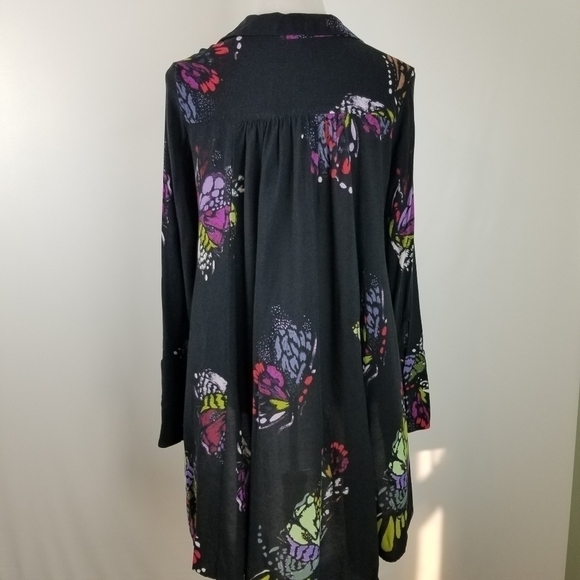 FREE PEOPLE Field of Butterflies Tunic Dress Top, sz Sm - Picture 3 of 13